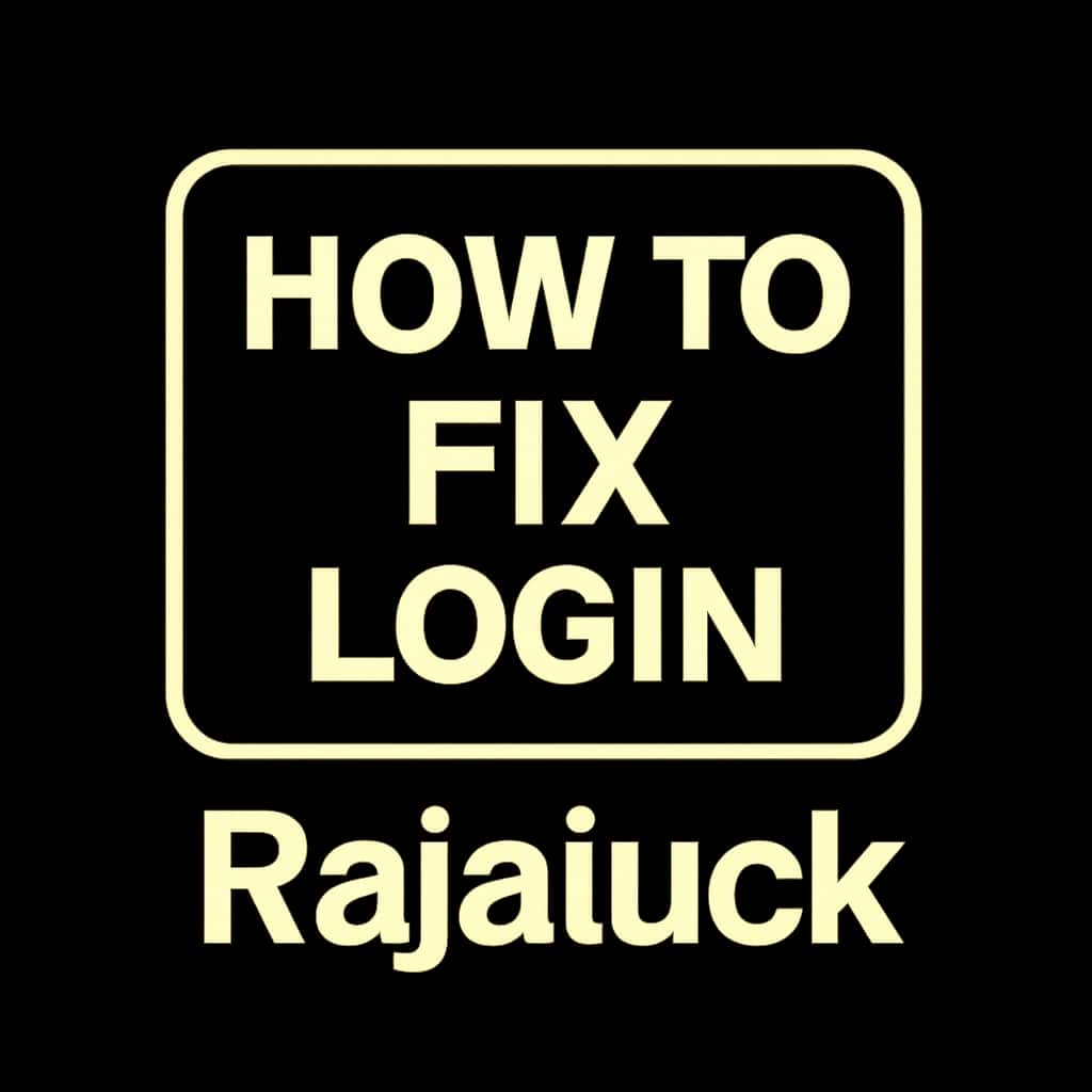 Badge representing login assistance for Rajaluck.