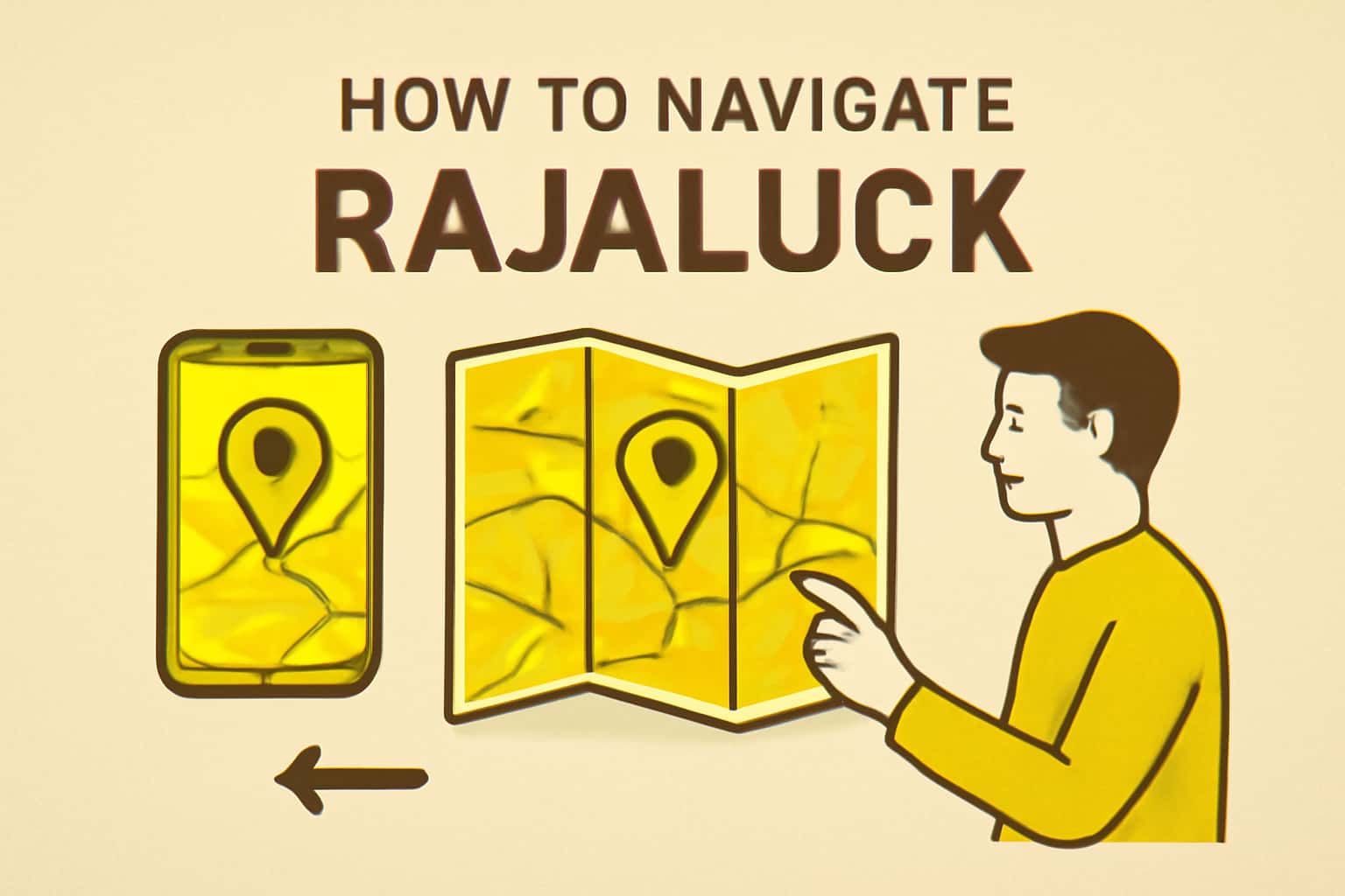 Informational representation of navigation features within the Rajaluck platform.