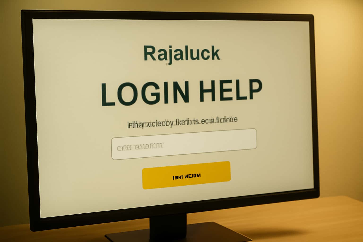 An informative graphic illustrating the Rajaluck Login Help resources.