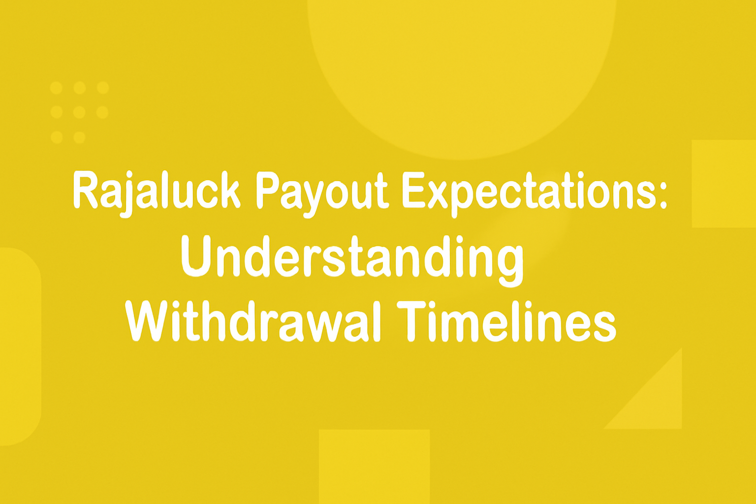 An informative illustration representing Rajaluck Security Guidelines.