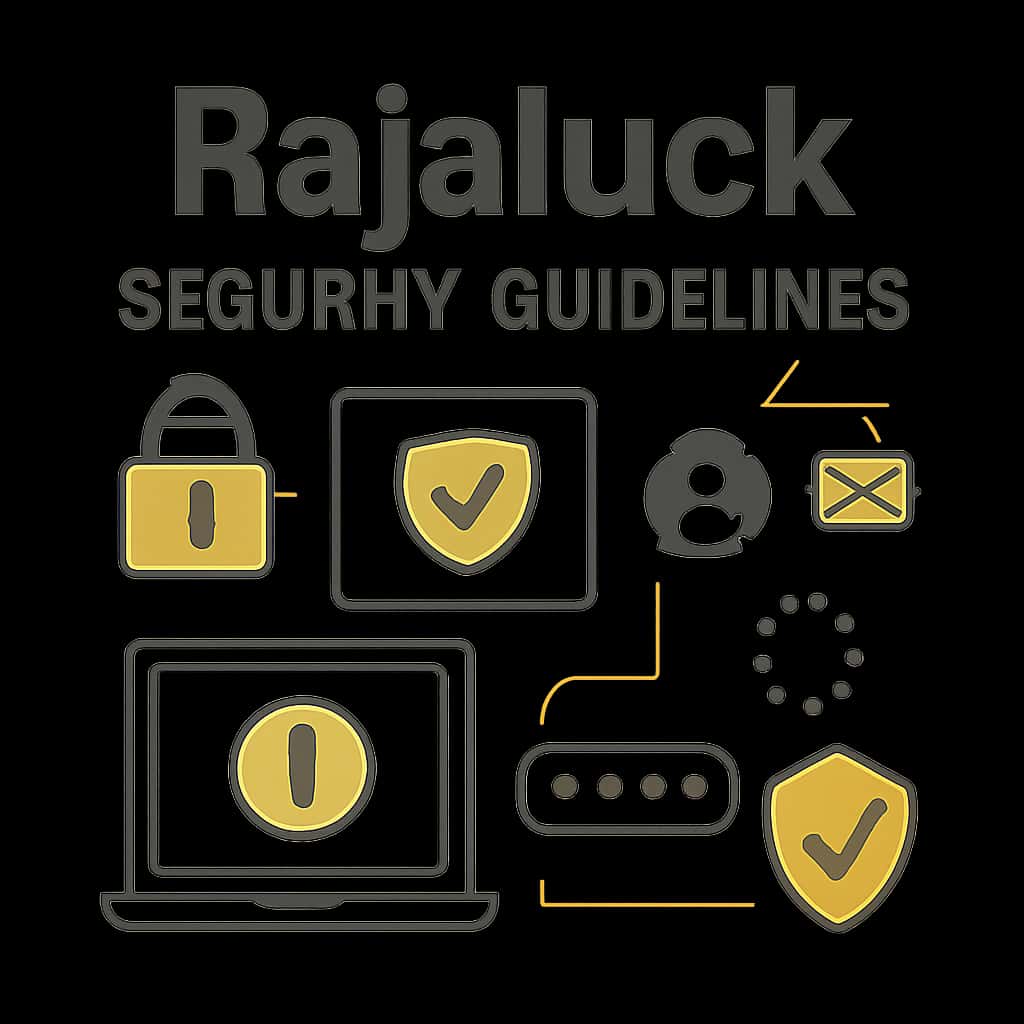 A diagram illustrating key points of Rajaluck Security Guidelines.