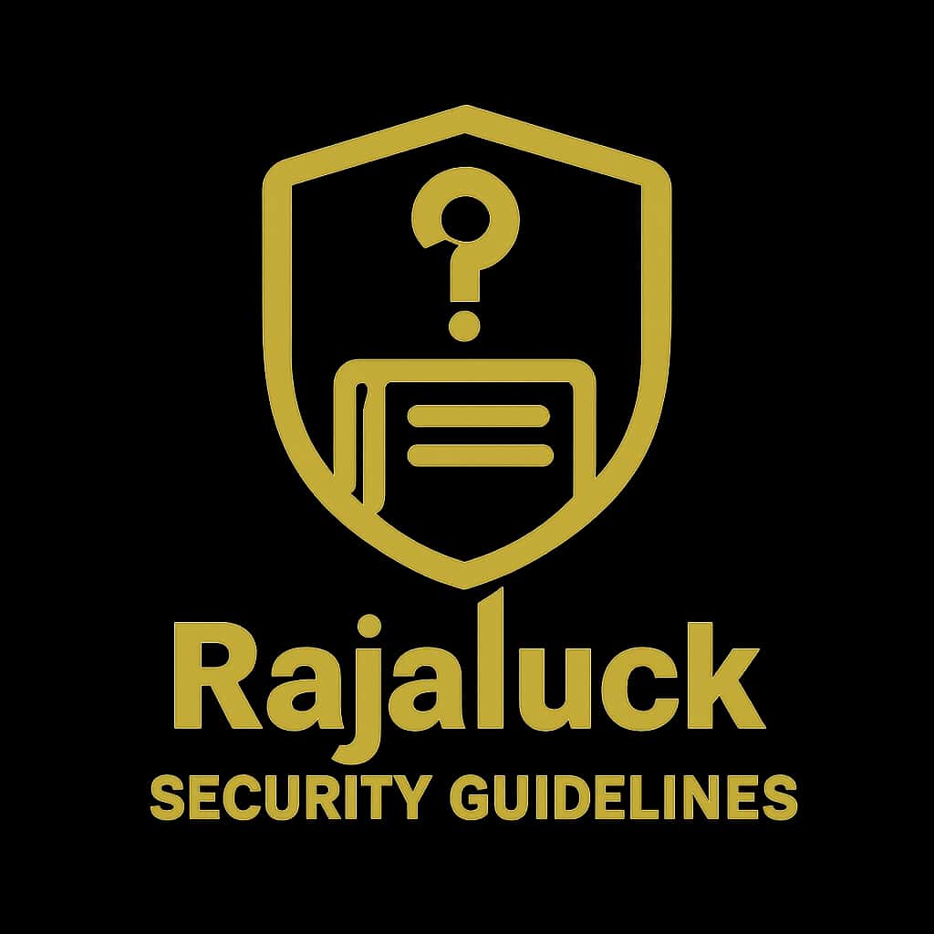 An icon symbolizing Rajaluck Security Guidelines.