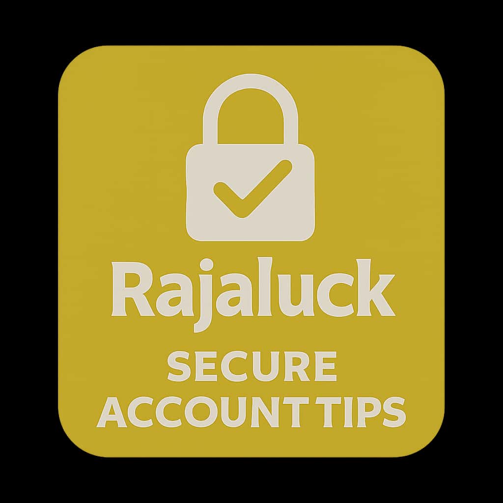 A professional badge symbolizing Secure Rajaluck Account Tips.
