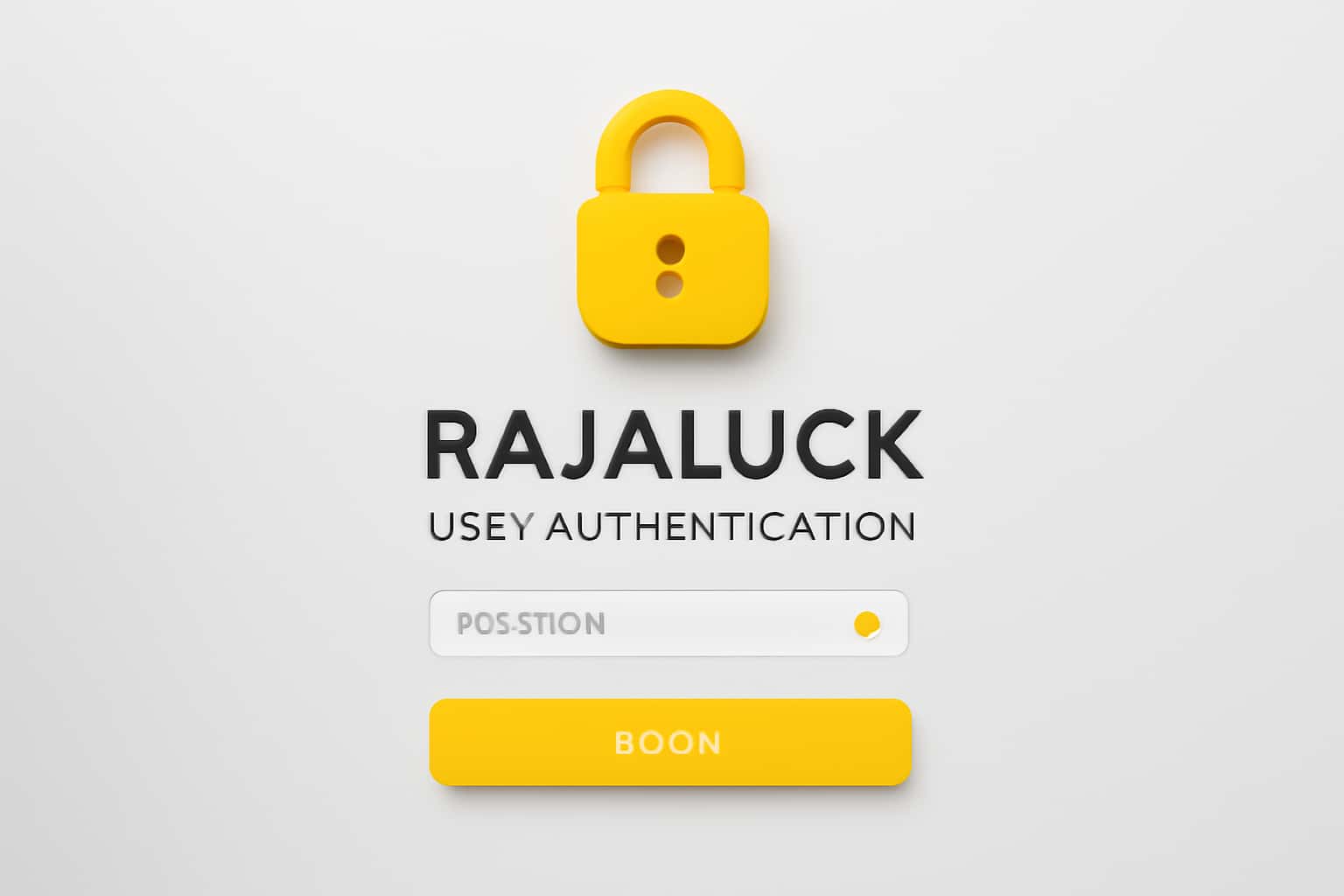 Rajaluck User Authentication Interface