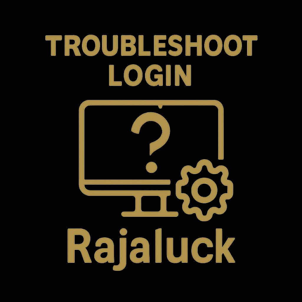 Icon representing troubleshooting login issues for Rajaluck.