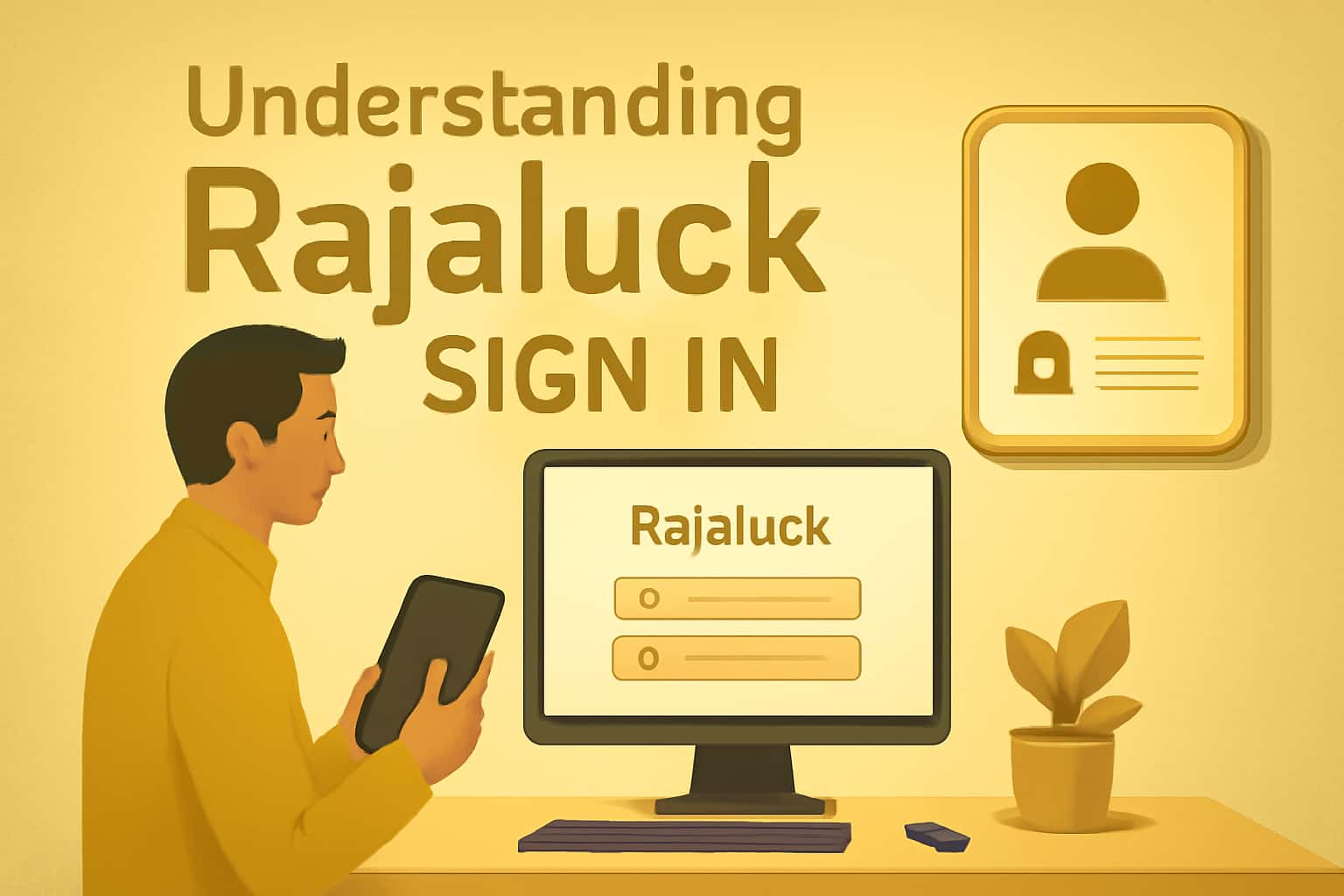 An informative visual representation of the Rajaluck sign in process.