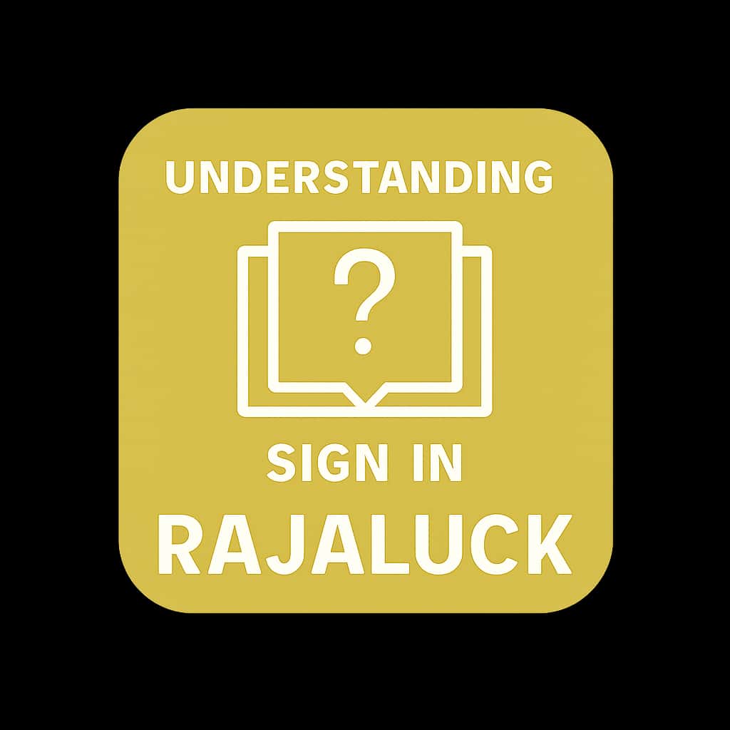 An icon illustrating the Rajaluck sign-in guidance.